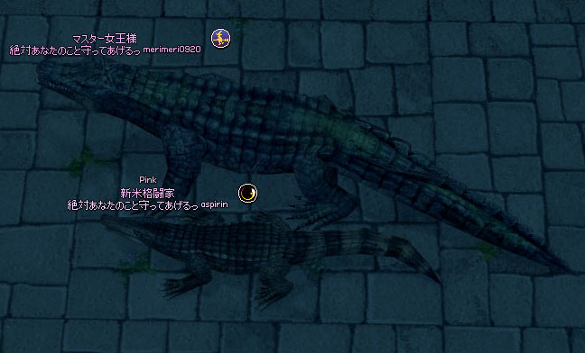 巨大ワニとワニ