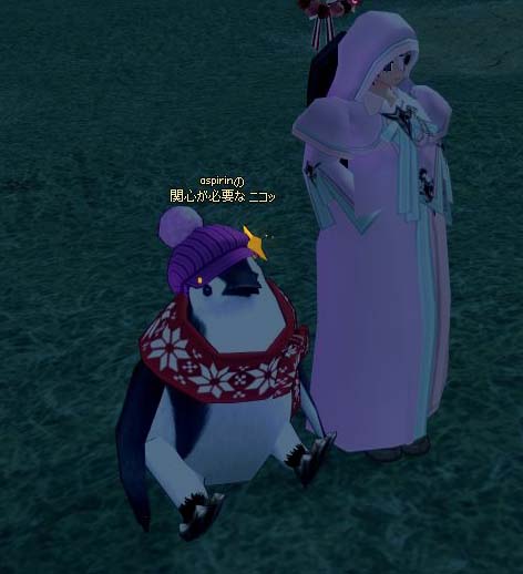 ニット帽ペンギン