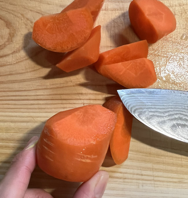 乱切りにんじん
