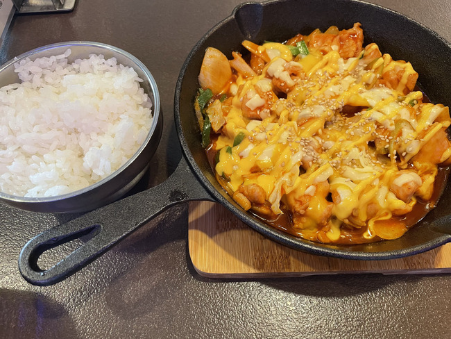 チーズダッカルビ定食