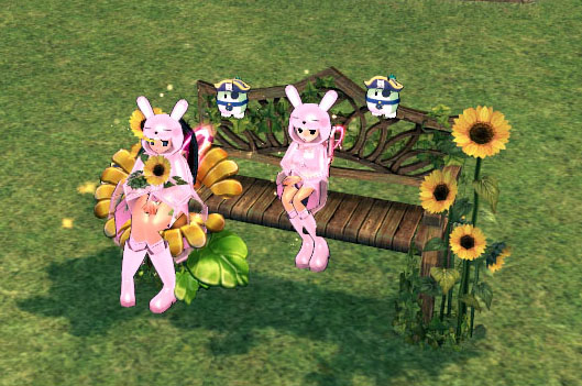 ひまわりベンチ