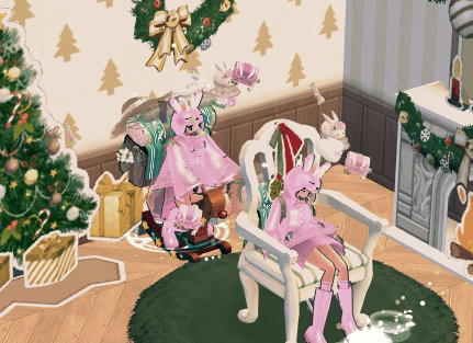 クリスマスシカ揺り椅子