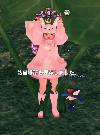 該当場所を保存しました。