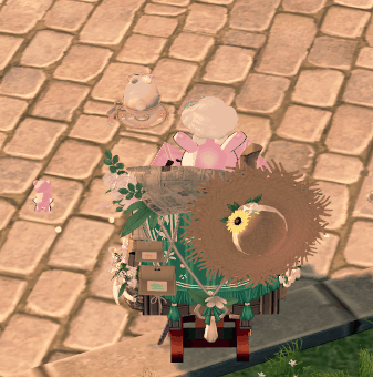 リュックが動いてるw