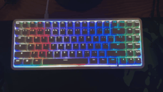 北向きLEDのキーボード