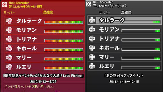 一目でわかるマビノギの過疎化