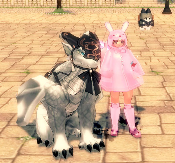 リボンの飾り付きサンダードラゴン