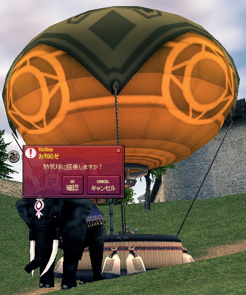 熱気球に搭乗しますか？