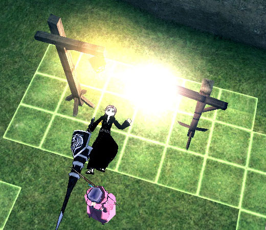死体を照らし出す街灯
