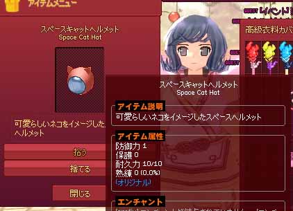 スペースキャットヘルメット