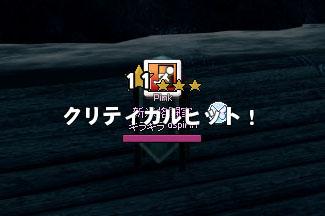 クリティカルヒットｗｗ