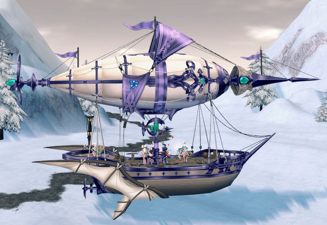 美しい飛行帆船