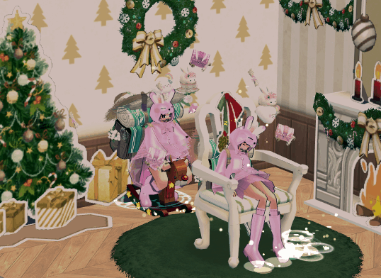 クリスマスシカ揺り椅子2