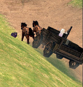 めんまだけ乗る馬車