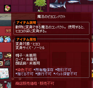 装備ではないので注意
