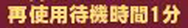 再使用待機時間1分