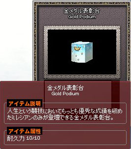 金メダル表彰台