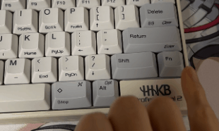 Fnを押しながらのHHKBカーソルキー