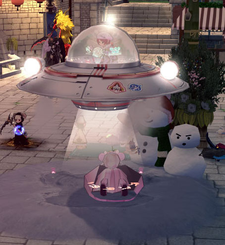 冬のロマンチックなスノーベッド