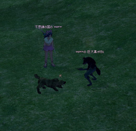 黒オオカミｖｓ犬