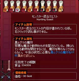 黒ヒグマの魔符