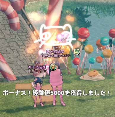 ボーナス！経験値5000を獲得しました！