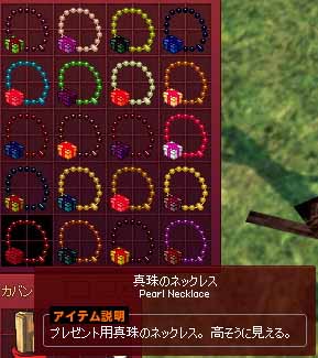 真珠のネックレス
