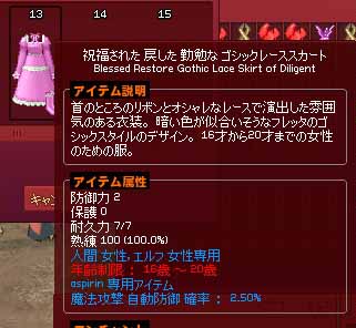専用アイテム