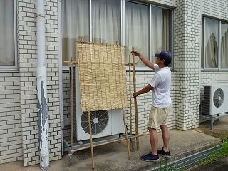 日よけ効果期待 学びの森交流館スタッフブログ