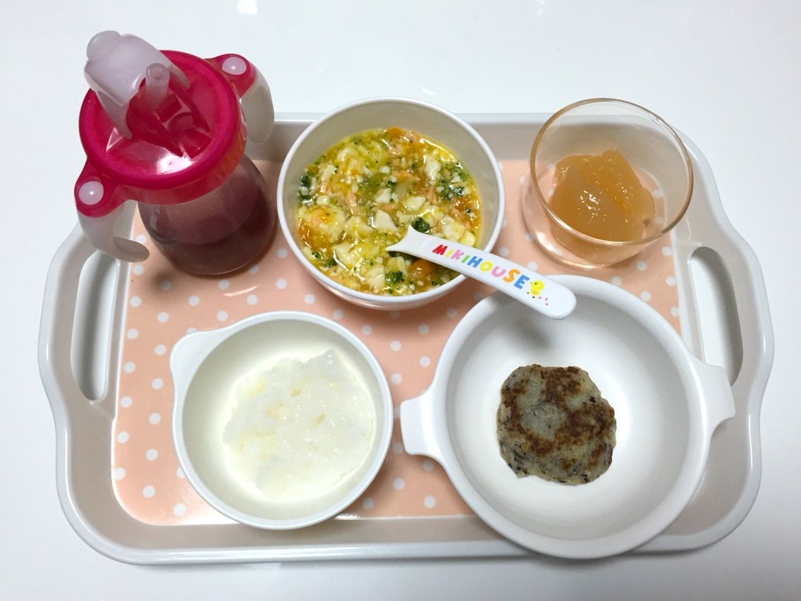 離乳食後期 Bfももとりんごのビュレ 10ヶ月 目指せ 毎日スマイル育児 離乳食後期 Bfももとりんごのビュレ 10ヶ月 目指せ 毎日スマイル育児