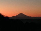 夕暮れ富士山