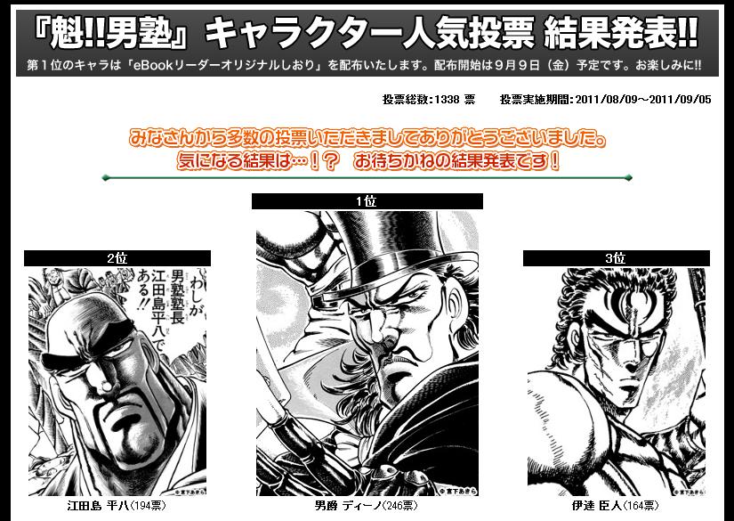 魁 男塾を読んでたやつって本当の男になれたの 漫画は読書に入りません