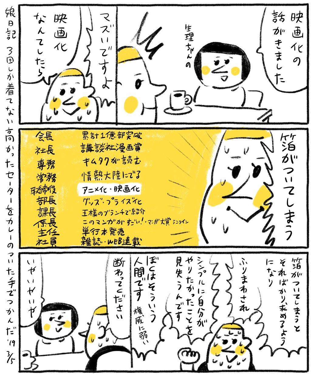 映画化の話がきたときのはなし 小山健のまんが温泉 映画化の話がきたときのはなし 小山健のまんが温泉