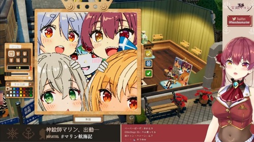 【画像】マリン船長が描いた最高傑作「3期生」がマジで凄すぎるｗｗｗｗｗｗ