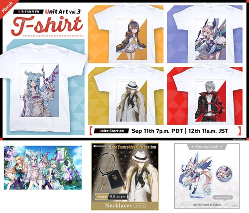 にじさんじTシャツ（５４００円）、手抜きすぎて炎上ｗｗｗｗｗｗｗ