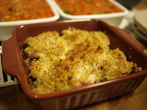 鶏肉の香草パン粉焼き