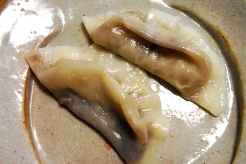 黒砂糖の水餃子