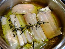 太刀魚のコンフィ