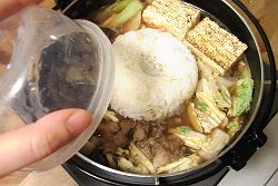 極道めし スキヤキの牛丼風