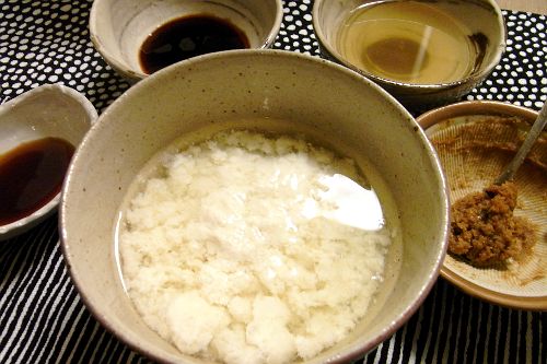 美味しんぼ 汲み出し豆腐とザル豆腐