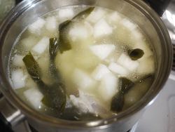 大根、結びこんぶ
