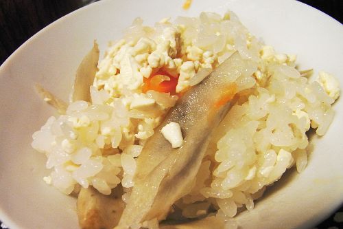豆腐ご飯