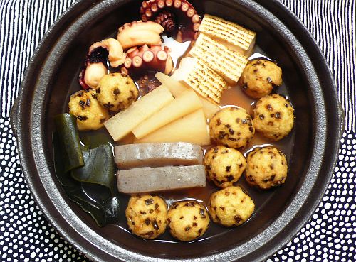 鯛の揚げ団子のかんと煮