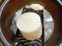 大根をおろす