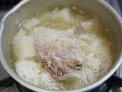 小鍋で温める