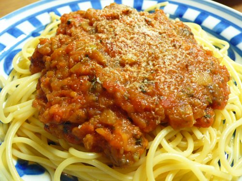 ナスキャビのパスタ