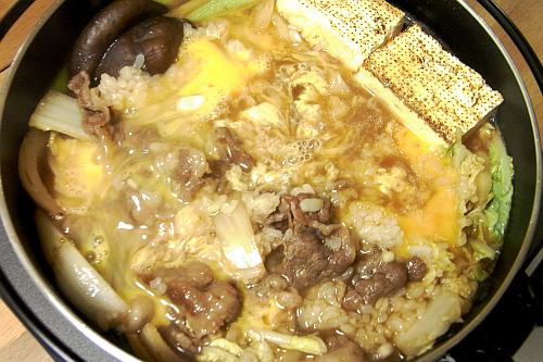 極道めし スキヤキの牛丼風