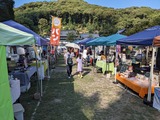 マルシェ会場 暑い〜
