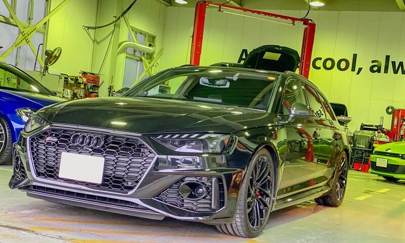 Audi RS4(B9)avantにMSS Sports Fully Adjustable Kitをお取り付け 