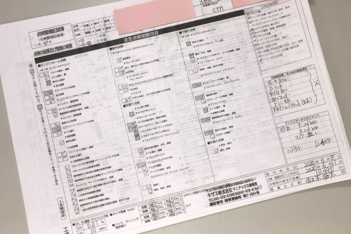 法定点検とダイヤルステッカーについて Maniacs Blog 法定点検とダイヤルステッカーについて Maniacs Blog